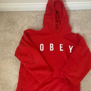 Obey Worldwide Red Sweatshirt